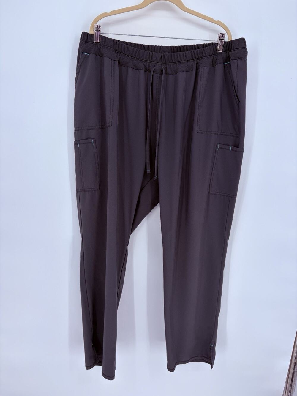 Scrubstar Gray Scrub Pants 3XL Unisex Drawstring Elastic Waist Cargo Pocket Plus